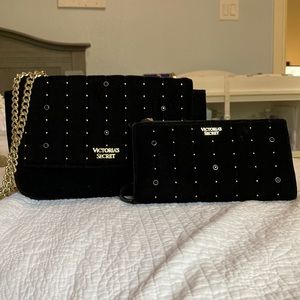 ✨All Black Velvet VS Purse & Wallet✨